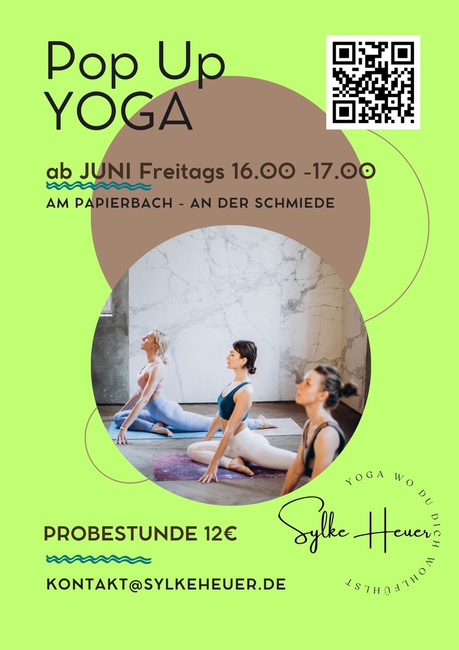 flyer popup yoga